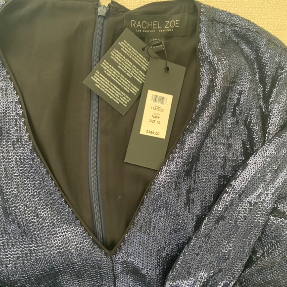 Rachel Zoe sequined top, size 10 Navy - Picture 2 of 2